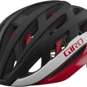 Giro Helios Spherical MIPS Cycling Helmet - Matte Black/Red Large