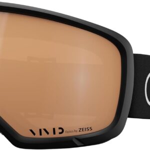 Giro Millie Ski Goggles - Snowboard Goggles for Women & Youth - Black Core Light Strap with VIVID Copper Lens