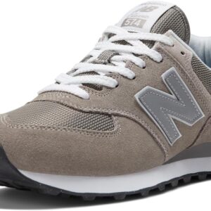 New Balance Men's 574 Core Sneaker, Grey/White, 7