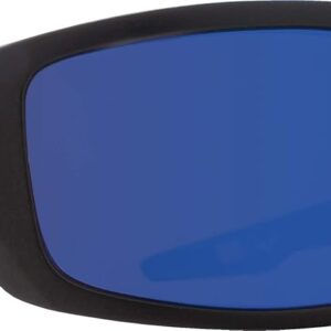 Spy Optic Black Wrap Dirty Mo Matte Blk-HD Brnz w Mirror, Happy Bronze Polar with Blue Spectra, 60mm