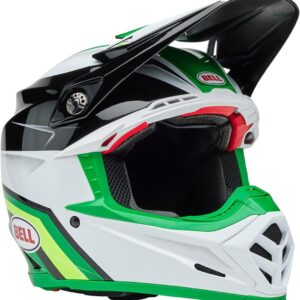 BELL Moto-9S Flex Helmets (Gloss Mechant Green/Black - Large)