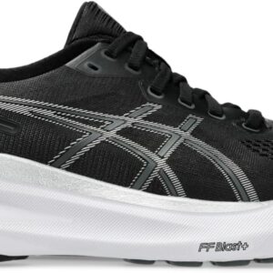ASICS Women's Gel-Kayano 31 Running Shoes, 10.5, Black/Pure Silver
