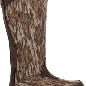 ROCKY Women’s Spike Waterproof Snake Boot, Mossy Oak Bottom Land, Size 9(M)