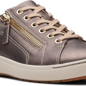 Clarks Women's Nalle Lace Sneaker, Bronze Metallic, Size 8.5 Wide