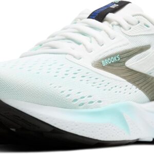 Brooks Women’s Adrenaline GTS 24 Supportive Running Shoe - White/Limpet Shell/Amparo - 8.5 Medium