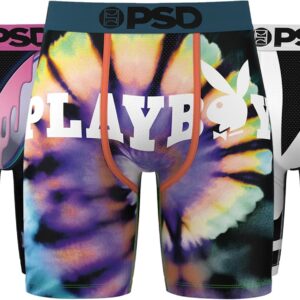 PSD Men's Boxer Briefs - PB Kit 3 Pack, 7 Inch Inseam, Stretchy Moisture-Wicking Boxer Briefs for Men Pack, Large