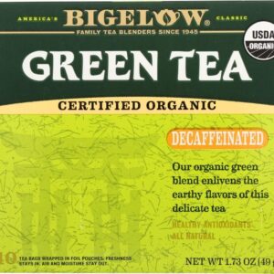 Bigelow Organic Decaffeinated Green Tea - 6 per case.6
