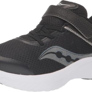 Saucony Kids Kinvara 14 Alternative Closure Sneaker, Black, 11.5 US Unisex Big Kid
