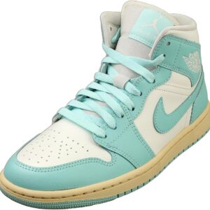 Jordan Nike Air 1 Mid Womens Sail/Light Dew-Muslin BQ6472-132 8.5