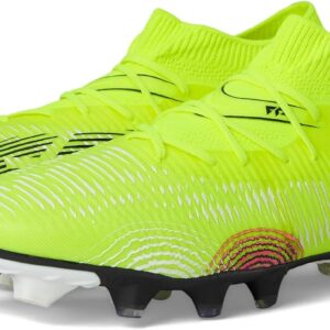 PUMA Men's Future 8 Match Firm, Artificial Ground Soccer Cleats Sneaker, Yellow Alert Black-Sun Struck, 10