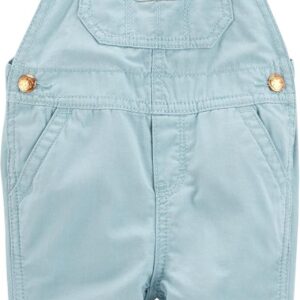 OshKosh B'Gosh Girls World's Best Overalls, Green Floral, 24M