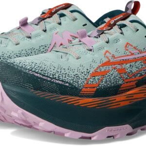ASICS Women's Trabuco Max 4 Running Shoe, 10.5, Cold Moss/NOVA Orange