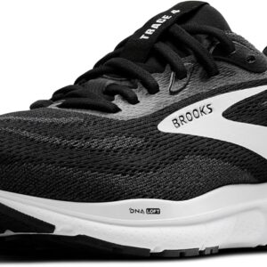 Brooks Men’s Trace 4 Neutral Running Shoe - Black/Grey/White - 12.5 Wide