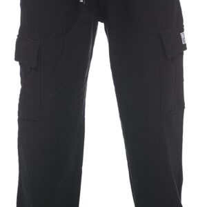 Pro Club Men's Heavyweight Fleece Cargo Pants, Medium, Black