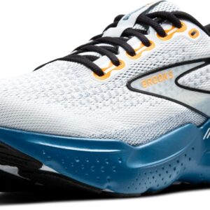 Brooks Men's, Glycerin GTS 21 Running Shoe - White/Sapphire/Orange - 10