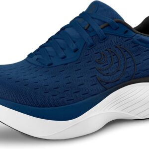Topo Athletic Men's Lightweight Comfortable 5MM Drop Atmos Road Running Shoes, Athletic Shoes for Road Running, Navy/White, Size 11.5 W