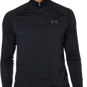 Under Armour Men's Tech 2.0 1/2 Zip , Black (001)/Charcoal , Large