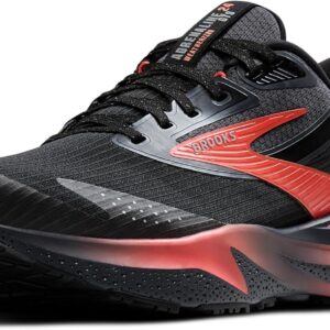 Brooks Women’s Adrenaline GTS 24 Weatherized Supportive Running Shoe - Black/Ebony/Hot Coral - 8.5 Medium