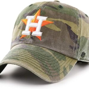 47 MLB Unisex-Adult Camo Clean Up Adjustable Hat Cap One Size (US, Alpha, One Size, Houston Astros)