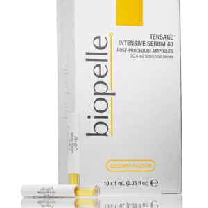 Biopelle Tensage Growth Factor Intensive Serum 40 Post-Procedure or Intensive Boost Ampoules with SCA 40 Biorepair Index, 10 Count
