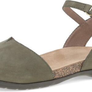 Dansko Rowan Sandal for Women – Memory Foam and Cork Footbed for Comfort and Arch Support – Lightweight Rubber Outsole for Long-Lasting Wear Ivy 11.5-12 M US