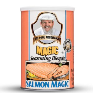 Chef Paul Magic Seasonings Blends Salmon Magic | Salmon Seasoning with Herbs & Spices | Seafood Seasoning for Cooking | Kosher & Halal Certified | 24 oz (Pack of 1)