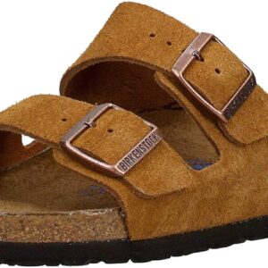 Birkenstock Arizona Soft Footbed Sandals, Mink, Tan, 10-10.5 Women/8-8.5 Men