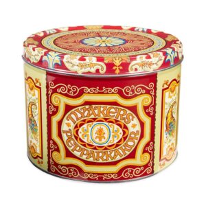 Plow & Hearth Nyakers Sweet and Spicy Gingersnap Cookies - Original Flavor, Nyakers Gingersnap Cookies, Finest Ginger Snaps, Swedish Cookies, Perfect Cookies On-The-Go, Red Gift Tin, 26.45 Ounces