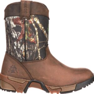 ROCKY Kids' Aztec Wellington Boot, Mossy Oak Break Up Infinity, Size 11(M)