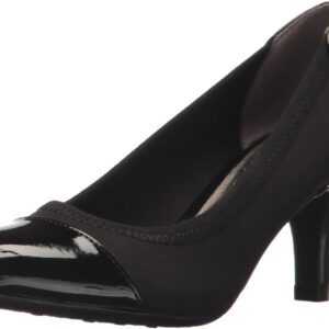 LifeStride Women's Parigi Stretch Dress Pump, Black, 7.5 M US