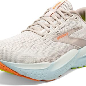 Brooks Women’s Glycerin 21 Neutral Running Shoe - Coconut/Aqua/Autumn Sunset - 10 Medium