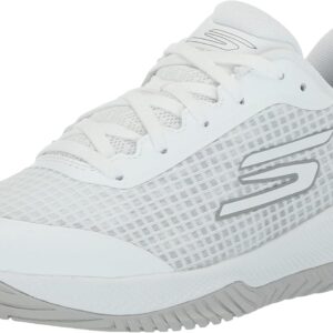 Skechers Women's Go Train Arch Fit Viper Court Pro-Pickleball Sneaker, White, 9