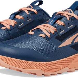 ALTRA Women's Lone Peak 8 Trail Running Shoe, Navy/Coral, 9