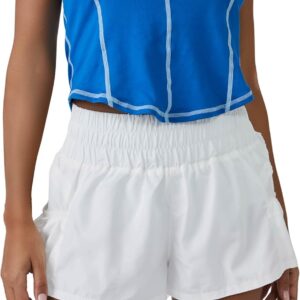 Free People Women's Standard Get Your Flirt On Shorts, White