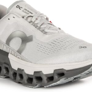 On Women's Cloudmonster 2 Sneaker, Frost/Rock, 7