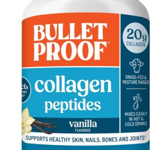 Bulletproof Vanilla Collagen Protein Powder with MCT Oil, 19g Protein, 42.3 Oz, Value Size, Collagen Peptides and Amino Acids for Healthy Skin, Bones and Joints