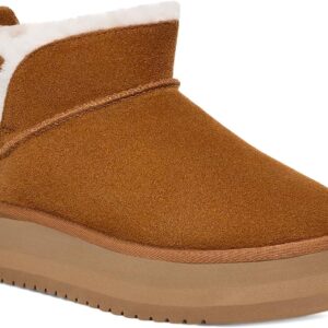 Koolaburra by UGG Women's Koola Ultra Mini Platform Boot, Chestnut, 5
