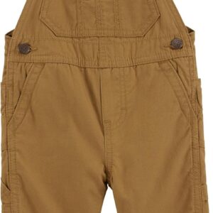 OshKosh B'Gosh Baby Boy World's Best Overalls, Khaki, 12M