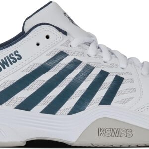 K-Swiss Men's Court Express 2 Tennis Shoe, White/Stargazer/Vapor Blue, 10.5 M