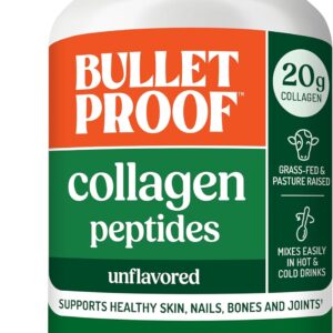 Bulletproof Unflavored Collagen Peptides Powder, 42.3 Ounces, Grass-Fed Collagen Protein and Amino Acids for Skin, Bones and Joints