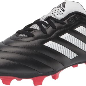 adidas unisex adult Goletto Viii Firm Ground Soccer Shoe, Core Black/White/Red, 5.5 US