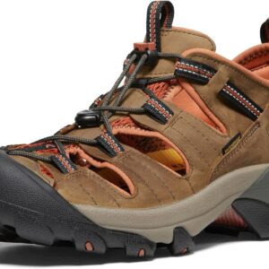 KEEN Men's Arroyo 2 Closed Toe Hiking Sandals, Black Olive/Bombay Brown, 8.5