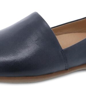 Dansko Larisa Slip-On Flats for Women – Comfotable Flat Shoes with Arch Support – Versatile Casual to Dressy Footwear – Lightweight Rubber Outsole Navy Flats 6.5-7 M US