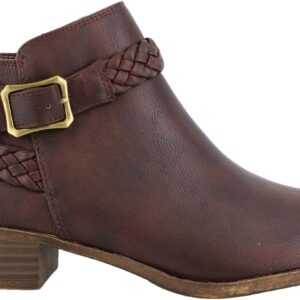 LifeStride Women's Adriana Ankle Bootie Boot, brown, 10 M US