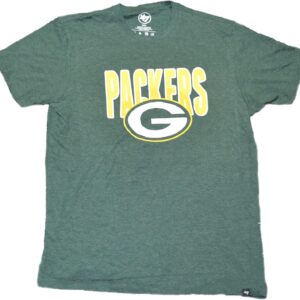 47 Green Bay Packers Grit Scrum Short Sleeve Scrum Green T-Shirt - NFL, Men's Vintage Tee Shirt (X-Large)