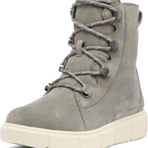 SOREL Women's Explorer lll Joan Waterproof Boot - Quarry, Chalk - 10.5