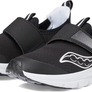 Saucony Breeze Sport JR Sneaker, Black/White, 7 US Unisex Little Kid