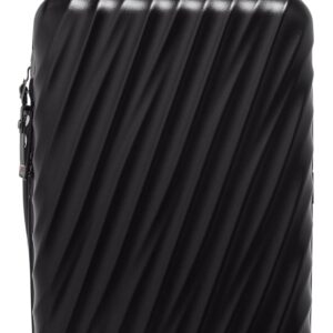TUMI - 19 Degree International Expandable 4 Wheeled Carry-On - Hard Shell Suitcase - 21.8" X 14.0" X 9.0" - Matte Black Texture