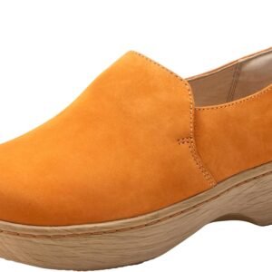 Alegria Women's Origin Orygin Wood Grain Leather Slip On Clog Punkin 6-6.5 M US