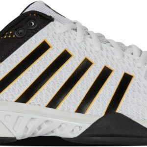 K-Swiss Men's Express Light Pickleball Shoe, White/Daffodil, 11 W